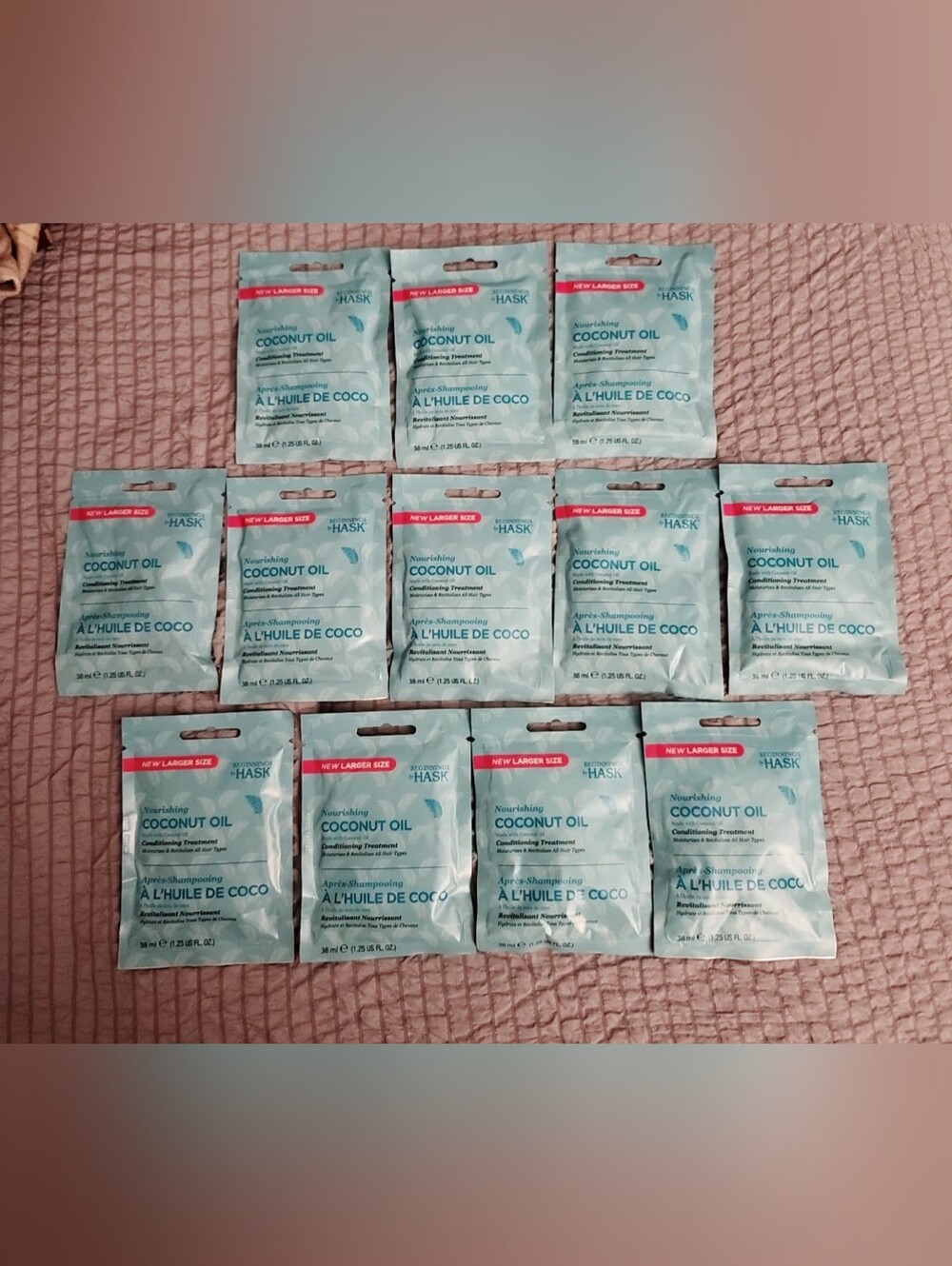 Coconut Oil Nourishing Conditioning Treatment Sachets - Light Blue